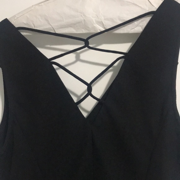 S.L.Fashions cowl neck sleeveless dressy top with chris cross back - Picture 2 of 3